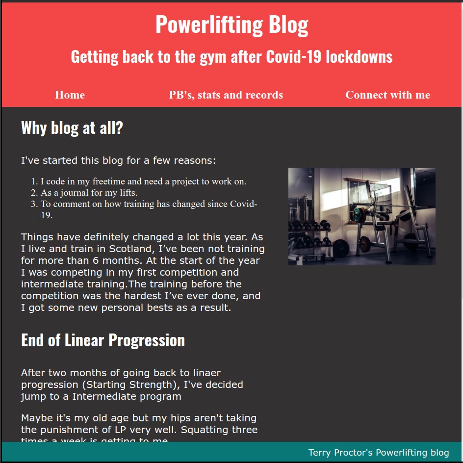 Powerlifting blog